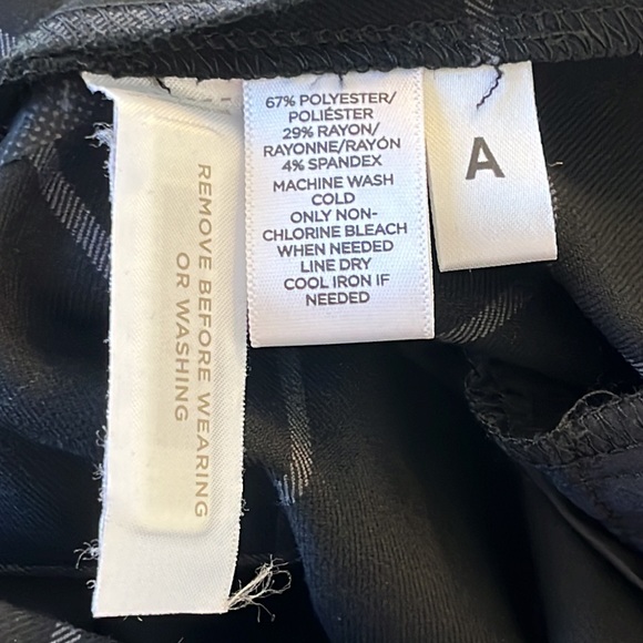 LOFT Marisa Black Windowpane Slacks/Trousers/Dress Pants, NWOT, Size 6 - Picture 12 of 14